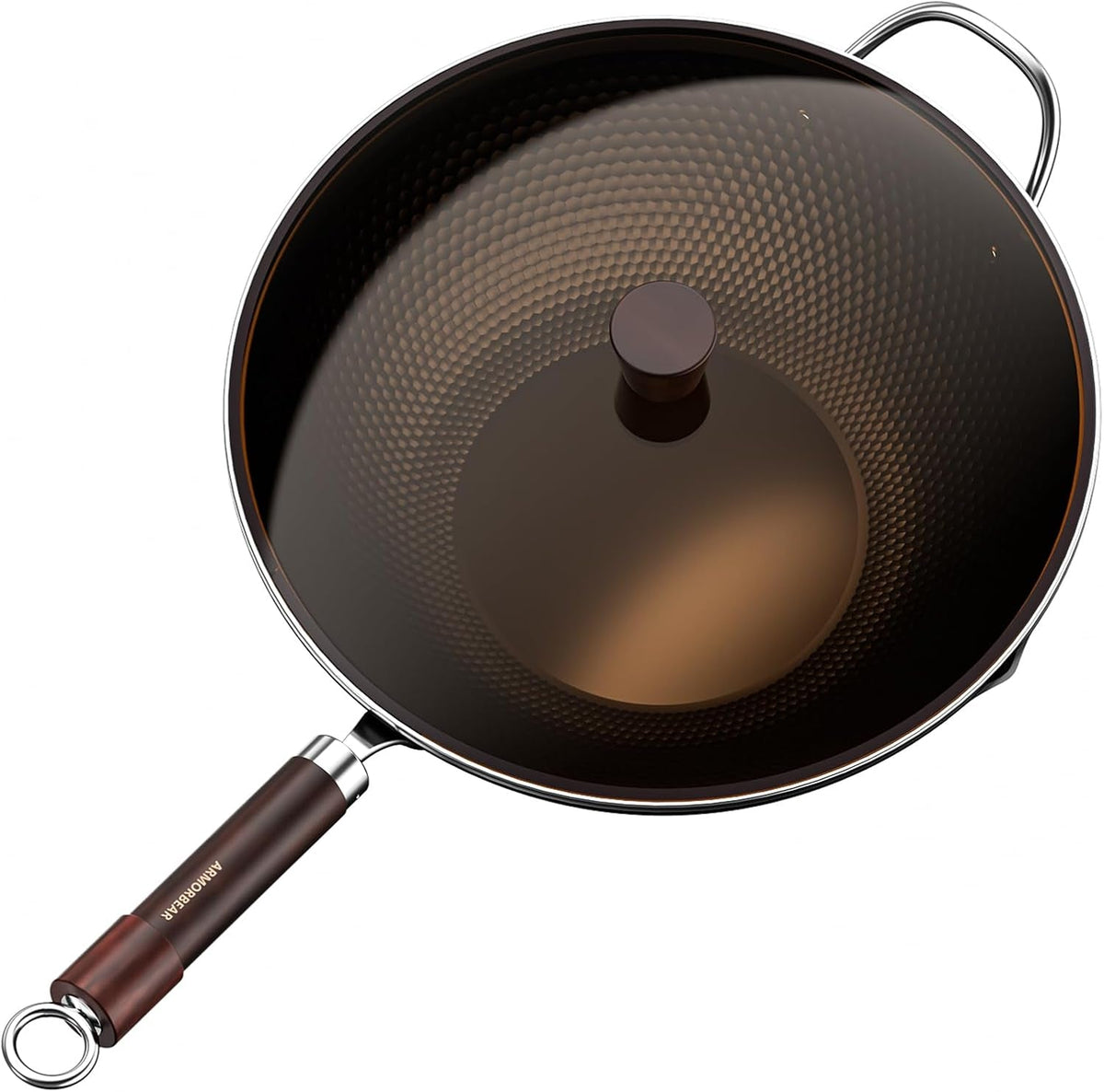 carbon-steel-wok-pan-tripole-nitrided-pre-seasoned-flat-bottom-woks-stir-fry-pans-nonstick-chinese-wok-with-glass-lid-for-all-stovetops-gift-for-chef-13-4-inch