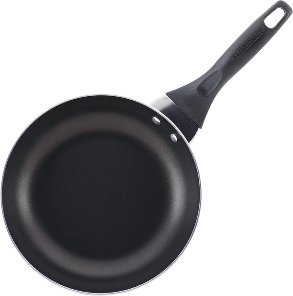 Nonstick Aluminum Pots and Pans Set, 15-Piece | Dishwasher Safe Nonstick Cookware Set with Lids for Everyday Cooking and Easy Cleanup, in Pewter10