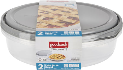 Everyware Extra Large 12 Inch round Container 2 Pack, BPA Free8