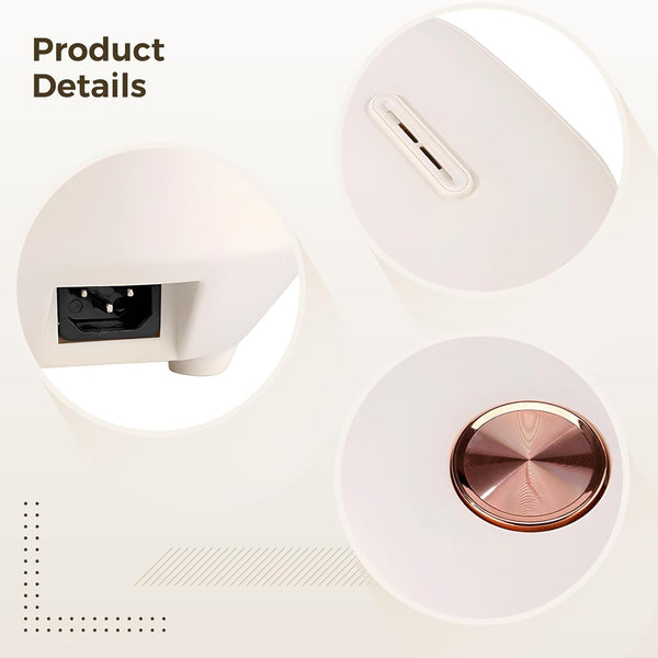 2L Smart Rice Cooker, Low Carb Rice Cooker for Small Homes, Timer, Keep Warm, Non-Stick, 6 People, White with Gold Trim4