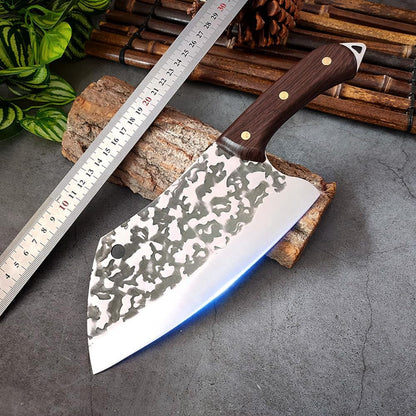 Meat Cleaver, 8 Inch Chinese Forged Slicing Butcher Knife Cutter Ultra-Sharp Meat Knives Cleaver Knives Kitchen Chopping Accessories3
