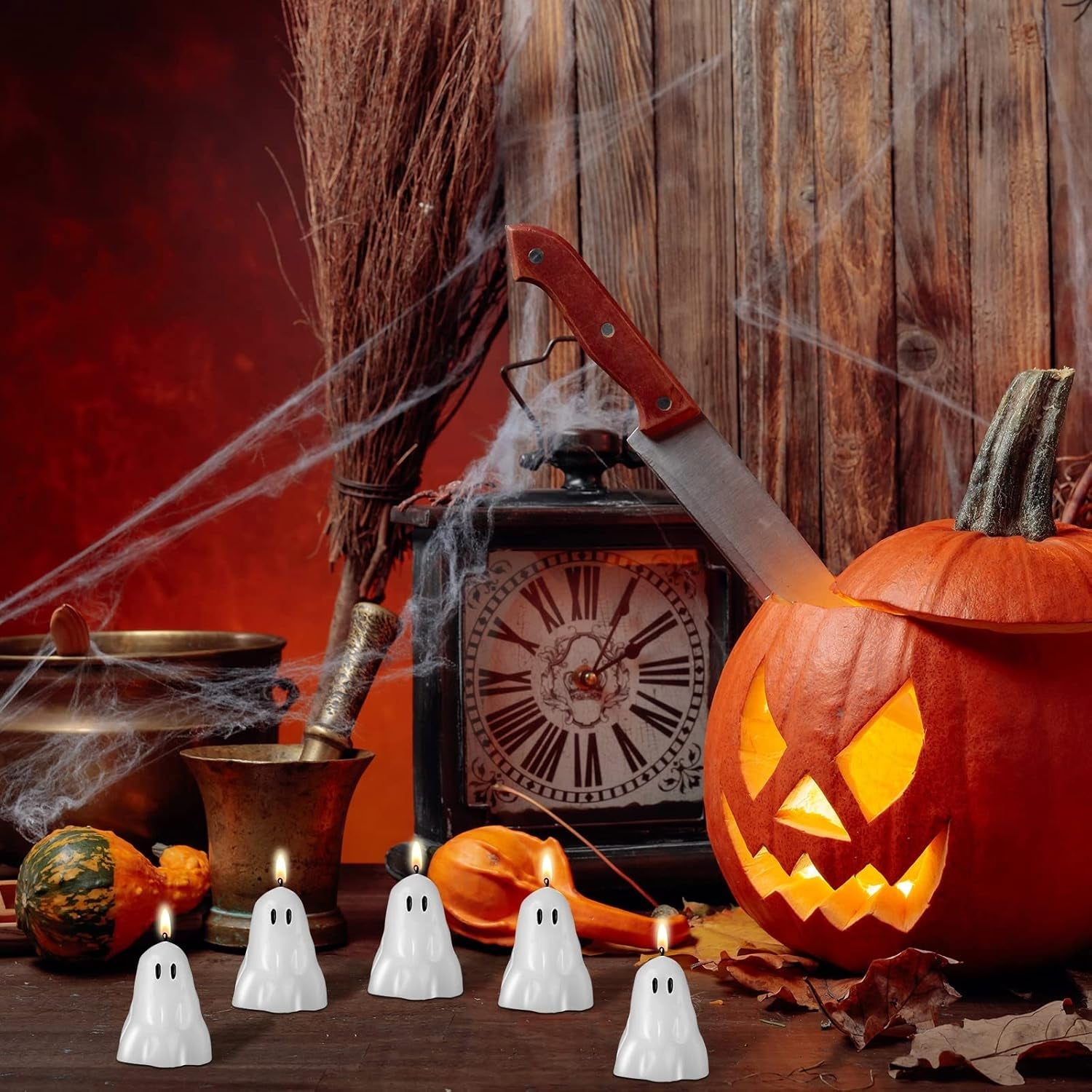 10-pcs-halloween-ghost-candles-white-soy-wax-home-table-classic