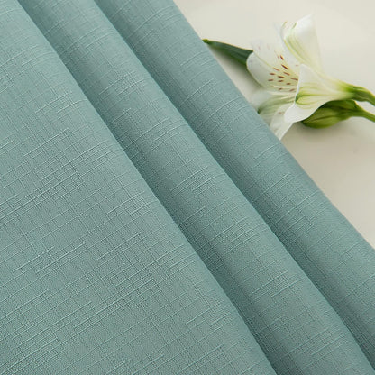 Rectangle Slubby Textured Tablecloth Waterproof Spillproof Wrinkle Free Table Cloth, Kitchen Dining Room Decoration, Fabric Table Cover for Holiday Party Dinner, 52 X 70 Inch, Slate Blue8