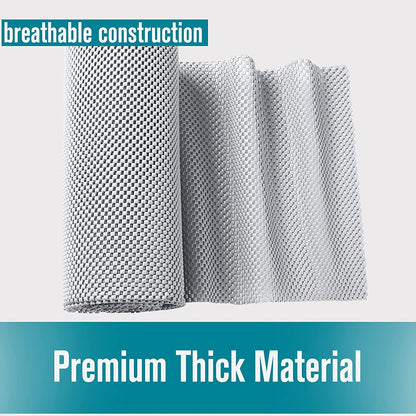 Shelf Liner, Non-Adhesive Roll Drawer Liners 12 Inches X 20 Feet, Non Slip Grip Durable Strong Clean, Shelving Liner for Kitchen Cabinets,Storage, Desks, Kitchenware, Tableware, Light Gray7