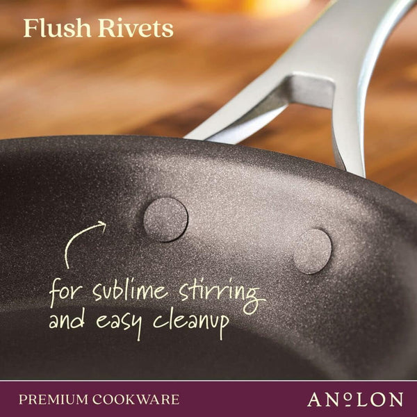 83852 Nouvelle Copper Hard Anodized Nonstick Cookware Set / Pots and Pans Set - 11 Piece, Brown7