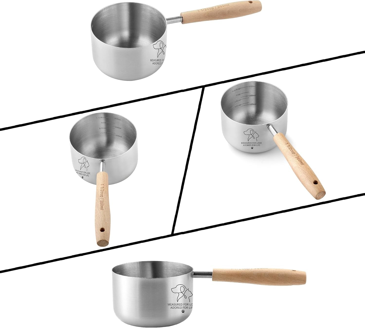 1-5-cup-dog-cat-food-scoop-stainless-steel-dog-cat-food-measuring-cup-with-long-wood-handle-precise-graduated-markings-stylish-pattern