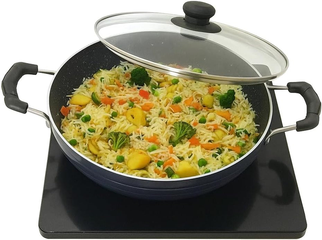 kadhai-nonstick-kadai-with-glass-lid-all-purpose-cookware-indoor-outdoor-aluminum-induction-base-deep-fry-pan-stir-fry-pan-wok-skillet-deep-frying-pan-240mm-2-2-ltr