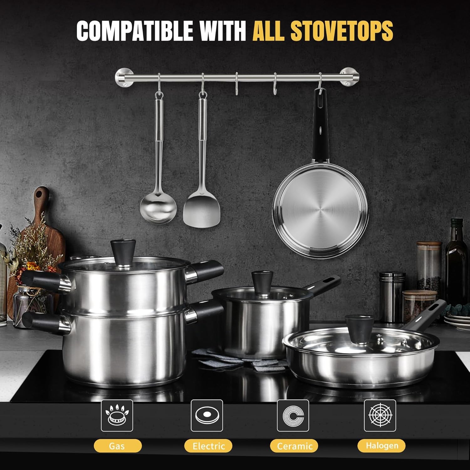 14-piece-stainless-steel-cookware-set-for-induction-stovetops-non-toxic-pots-pans-with-stay-cool-handles-glass-lids-steamer-pot-mats-utensils-dishwasher-safe-kitchen-cookware