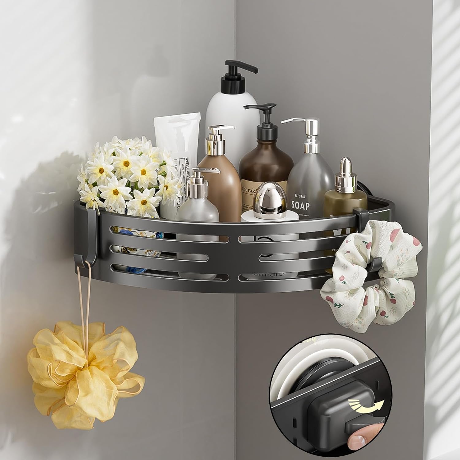 corner-shower-caddy-suction-cup-shower-shelves-with-hooks-no-drilling-powerful-suction-bathroom-organizers-and-storage-removable-waterproof-rustproof-shower-bathroom-accessories-decorgrey-1pack
