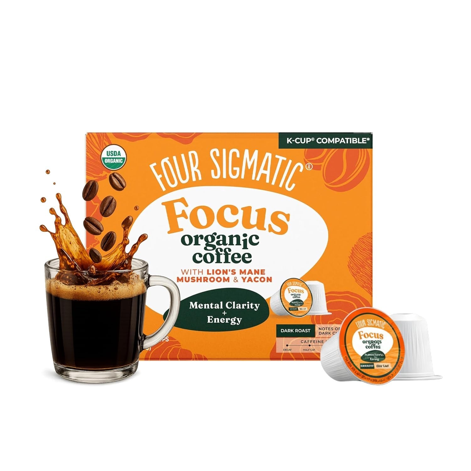 four-sigmatic-mushroom-coffee-k-cups-organic-dark-roast-coffee-with-lion-s-mane-mushroom-powder-yacon-focus-immune-support-vegan-keto-sustainable-pods-24-count