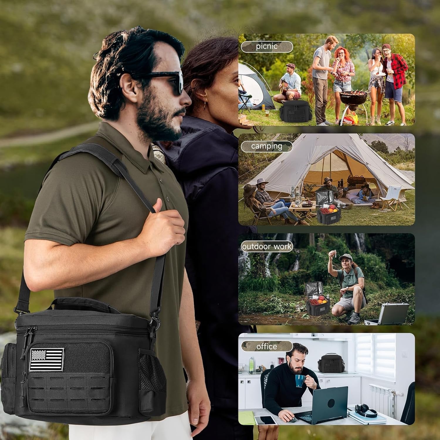 tactical-lunch-bag-for-mens-military-heavy-duty-lunch-box-work-leakproof-insulated-durable-thermal-cooler-bag-for-adult-meal-for-office-camping-picnic-pail-molle-webbing-black