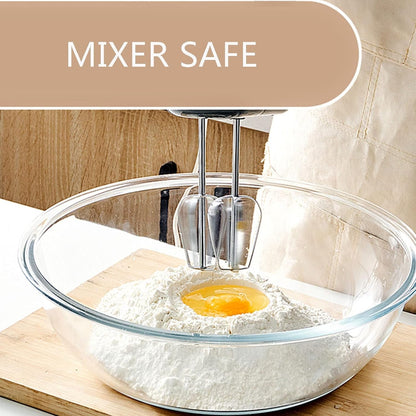Glass Mixing Bowls with Lids Set, 8 Pieces Glass Salad Bowl Set with Lids(0.6Qt,1.1Qt,2.2Qt,4Qt) High Brosilicate Microwave Bowls for Kitchen Baking, Prepping Serving and Storage, Great Gift6