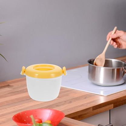 Microwave Rice Cooker Microwavable Rice Container with Spoon Large Capacity Microwave Steamer for Home Office Dormitory Hospital 8.26 X 6.88 X 5.51 In8