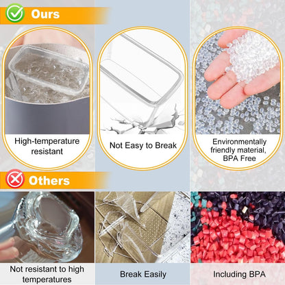 2PCS Clear Musubi Press Mold, Non-Stick Musubi Maker, Bpa-Free Onigiri Mold Sushi Press for Hawaiian Musubi Home DIY (With 2 Rice Ladles)2