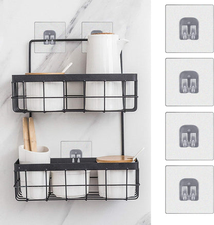 Corner Shower Caddy Adhesive Sticker Hooks for Shower Caddy 4 Pcs5