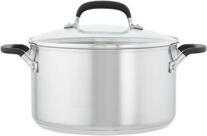 Kitchenaid Stainless Steel Cookware Induction Pots and Pans Set, 10-Piece, Brushed Stainless Steel11