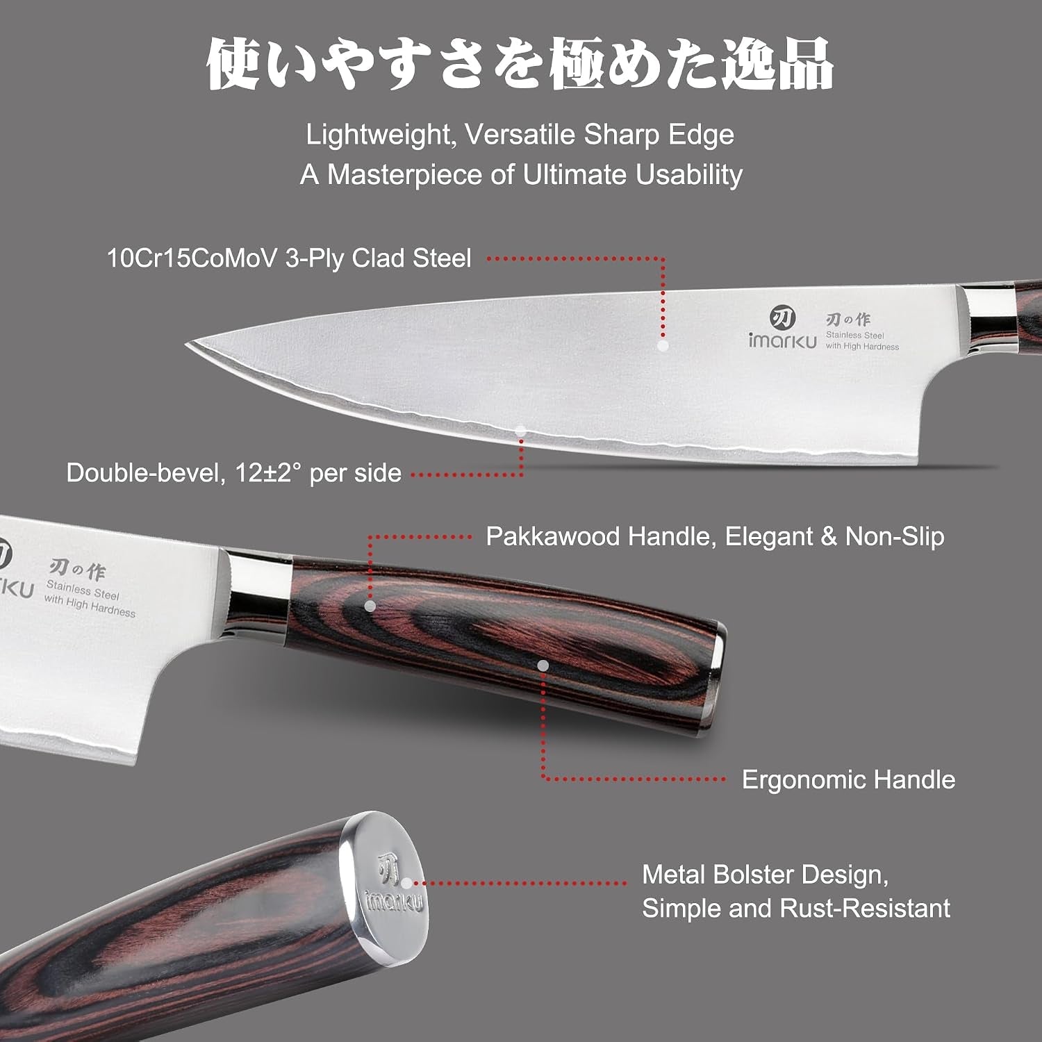 8-5-inch-pro-chef-knife-triple-layer-composite-blade-japanese-knife