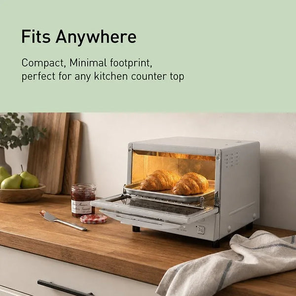 Panasonic Flashxpress Toaster Oven Countertop, 4-Slice Small Toaster Oven Compact Size with Double Infrared Heating, 6 Auto Cook Options and Precise Temperature Control, 1300W - NB-G110P (Silver)6