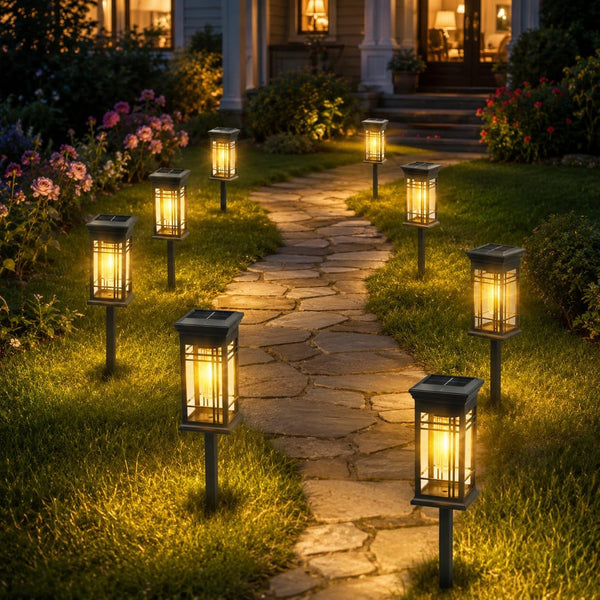 Solar Pathway Lights Outdoor for Yard Lawn Walkway Driveway,8 Pack1