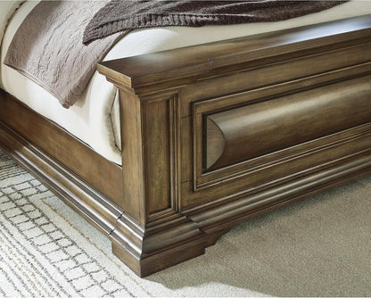 Signature Design by Ashley King Panel Bed, Tall Headboard, Brown7