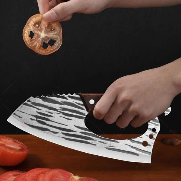 Meat Cleaver, Handmade Forged Stainless Steel Butcher Knives Household Fruit Vegetable Knife6