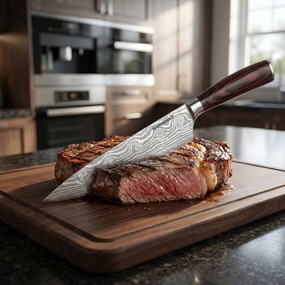 Japanese Knife Set, 3 Piece Kitchen Knives with Sheaths6