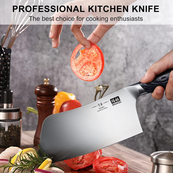 7 in Chef Knife, Sharp Meat Cleaver Knife Vegetable Chopper Knife6