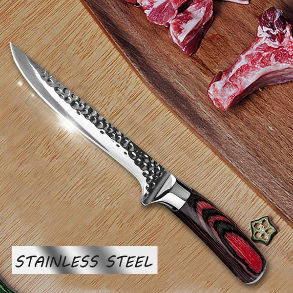 Meat Cleaver, Professional Kitchen Boning Knife Cleaver Stainless Steel Knife for Bone Meat Fish Fruit Vegetables Cooking Tool (Color : 1Pc)4