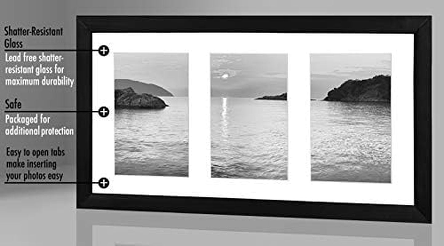 4x6-collage-picture-frame-with-shatter-resistant-glass-fits-three-4x6-photos-or-use-as-one-8x16-picture-frame-signature-collection-collage-frames-for-tabletop-and-wall-black