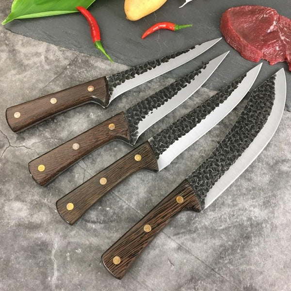 Meat Cleaver,Cleaver Knife, 1PCS Forged Slaughter Knife Boning Knife Chef Knife Cooking Knife Kitchen Knife Sharp Knife High Carbon Steel Fishing Sharp Knife(B)4