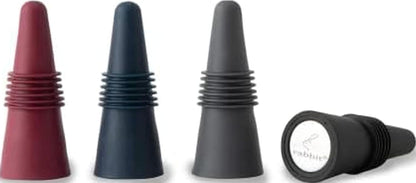 W6121 Bottle Stoppers Set of 4, Multicolor Wine Bottle Caps to Preserve Freshness, Stylish and Durable, Perfect for Parties and Gifts1