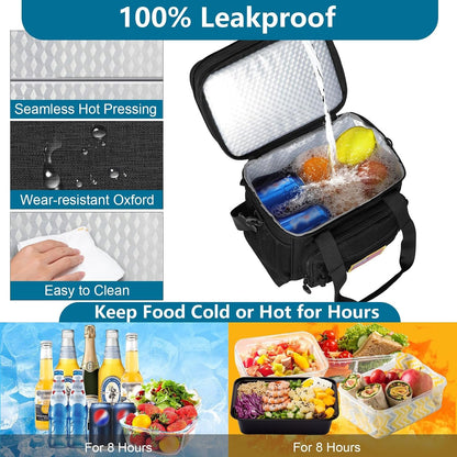 Tactical Lunch Box Men Expandable Insulated Leakproof Cooler Bag6