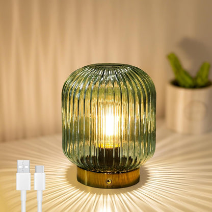 Rechargeable Table Lamp,Cordless Lamp with Memory Function,Green1