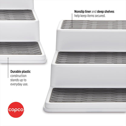 Grey 2 Non-Skid 3-Tier Spice Rack Organizer for Pantry, 2-Pack, 10-Inch3