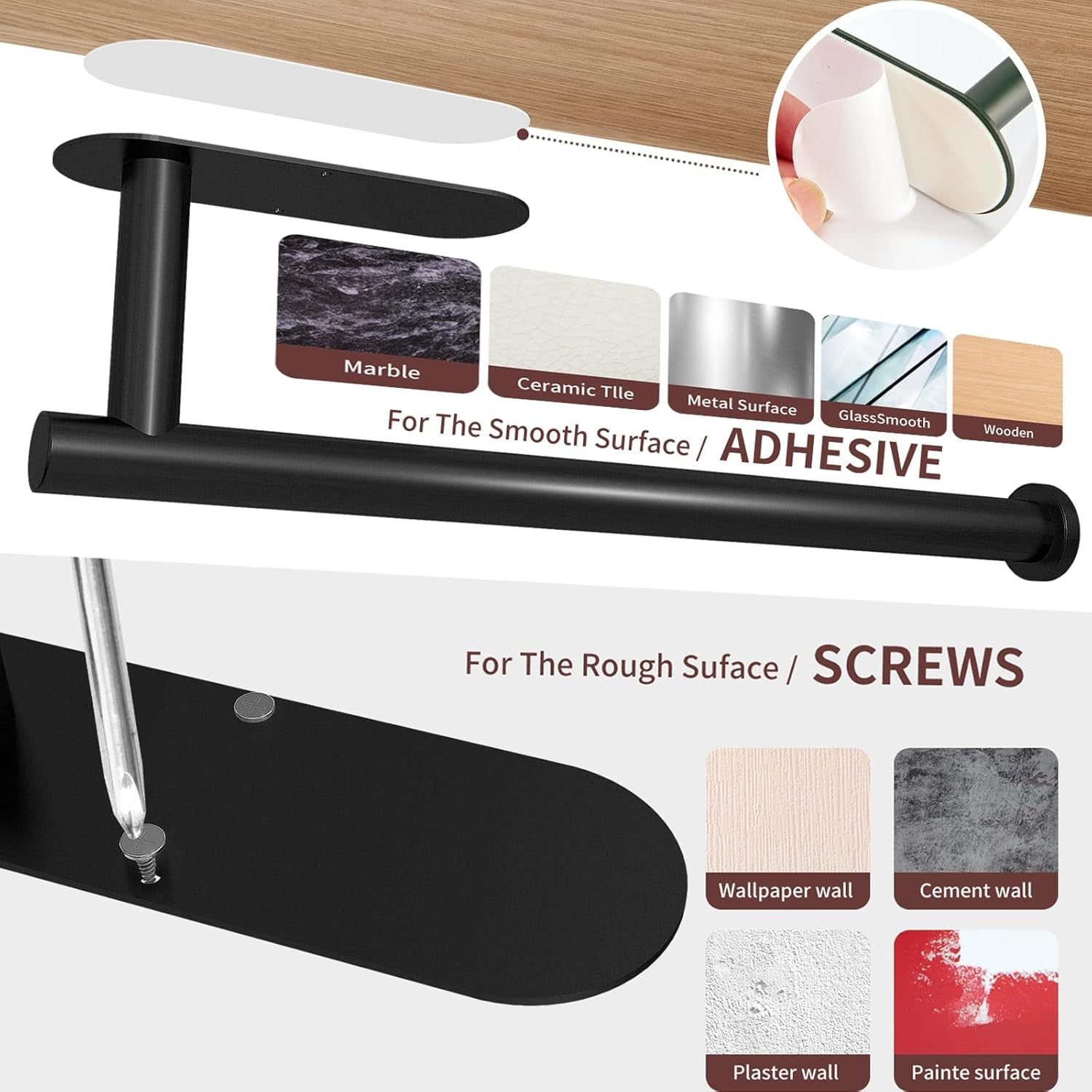 paper-towel-holder-under-cabinet-wall-mount-for-kitchen-paper-towel