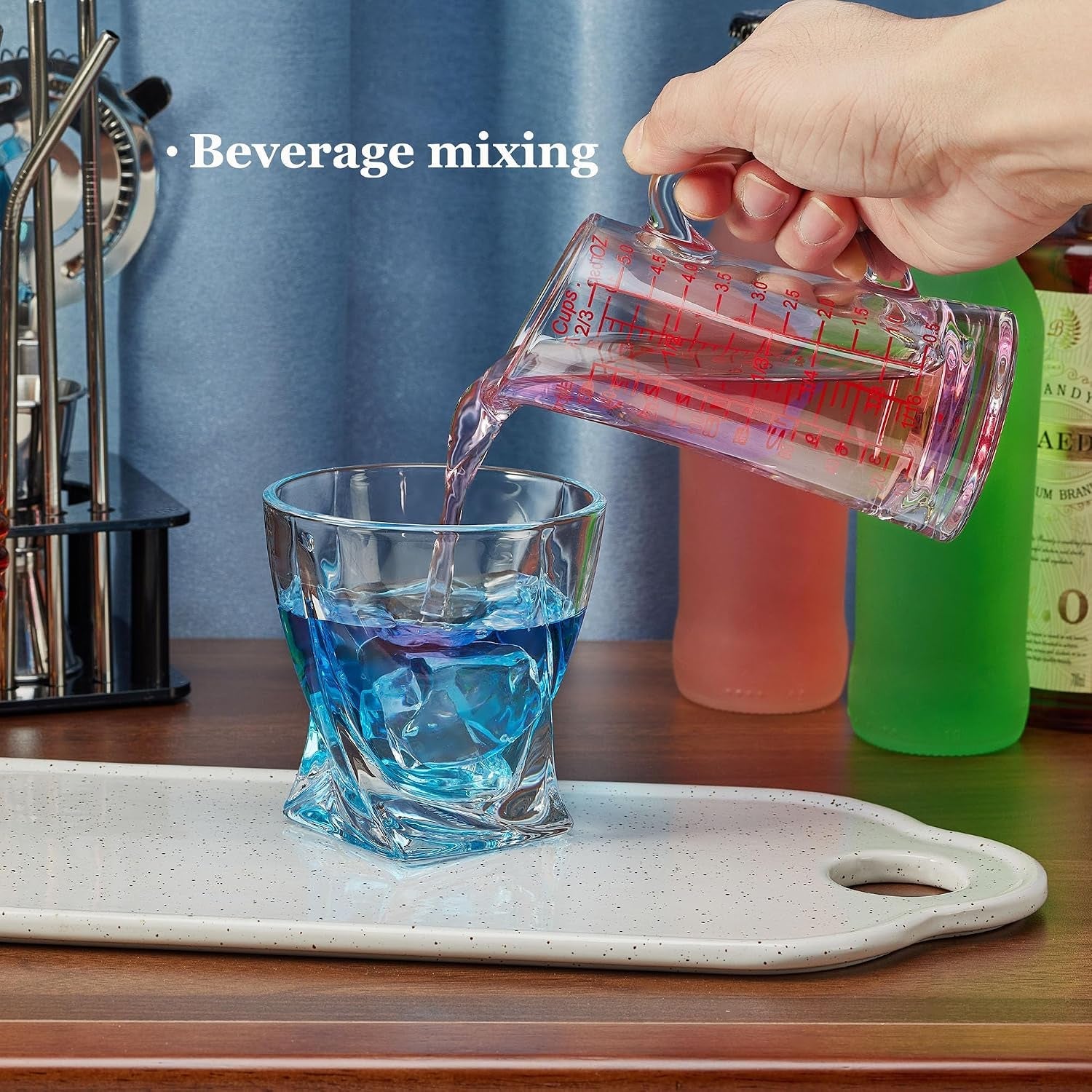 ackers-glass-measuring-cup-5-oz-150ml-shot-glass-measuring-cup-with-v-spout-insulated-handle