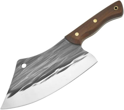 Meat Cleaver Knife, 8 Inch Heavy Knife Chopping Bone Vegetables Kitchen Knives Chef Slicing Meat Butcher Knife Barbecue Camping Utility Slaughter Cleaver, 54751