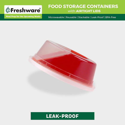 Food Storage Containers [50 Set] 8 Oz Plastic Deli Containers with Lids, Slime, Soup, Meal Prep Containers | BPA Free | Stackable | Leakproof | Microwave/Dishwasher/Freezer Safe4