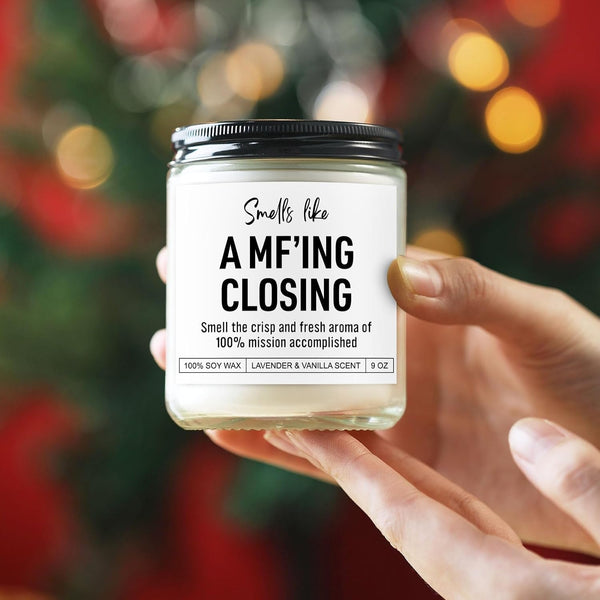 Scented Candle, Funny Realtor Gifts for Women, Men, Clients, Real Estate Agent Supplies, Appreciation, Thank You, Christmas, Gifts for Realtors at Closing, Real Estate Broker, Salesperson7