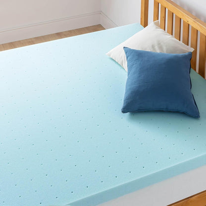 3 Inch Ventilated Memory Foam Mattress Topper, Cooling Gel Infusion, Certipur-Us Certified, Dorm Essentials, Twin XL4