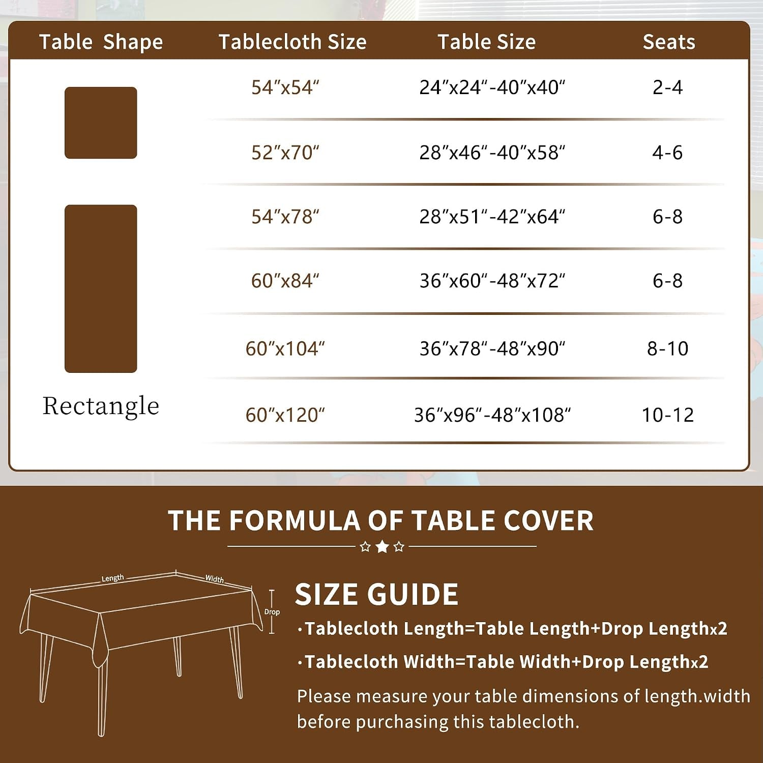 rectangle-waterproof-tablecloth-linen-textured-table-cloth-stain-and-wrinkle-resistant-washable-fabric-table-cover-for-dining-party-camping-and-outdoor-54-x-78-inch-brown-plaid
