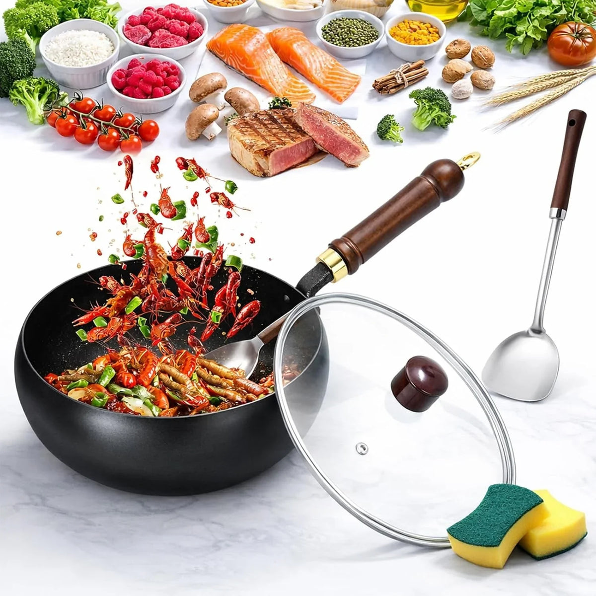 2025-new-uncoated-iron-pan-8-10-12-in-japanese-hand-forged-non-stick-iron-pan-without-coating-durable-and-rust-free-for-cooker-gas-stir-fry-pans-round-bottom-with-lid-a-8-in