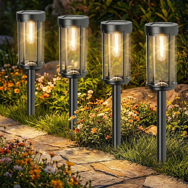 Solar Pathway Lights Outdoor, 12 Pack, Warm White1
