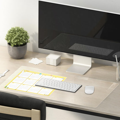 14 X 24 Inch Clear Table Cover Protector, Clear Desk Mat, Table Protector, 1.5Mm Plastic Table Cover, Vinyl Table Protector, Mats on Top of Desks2
