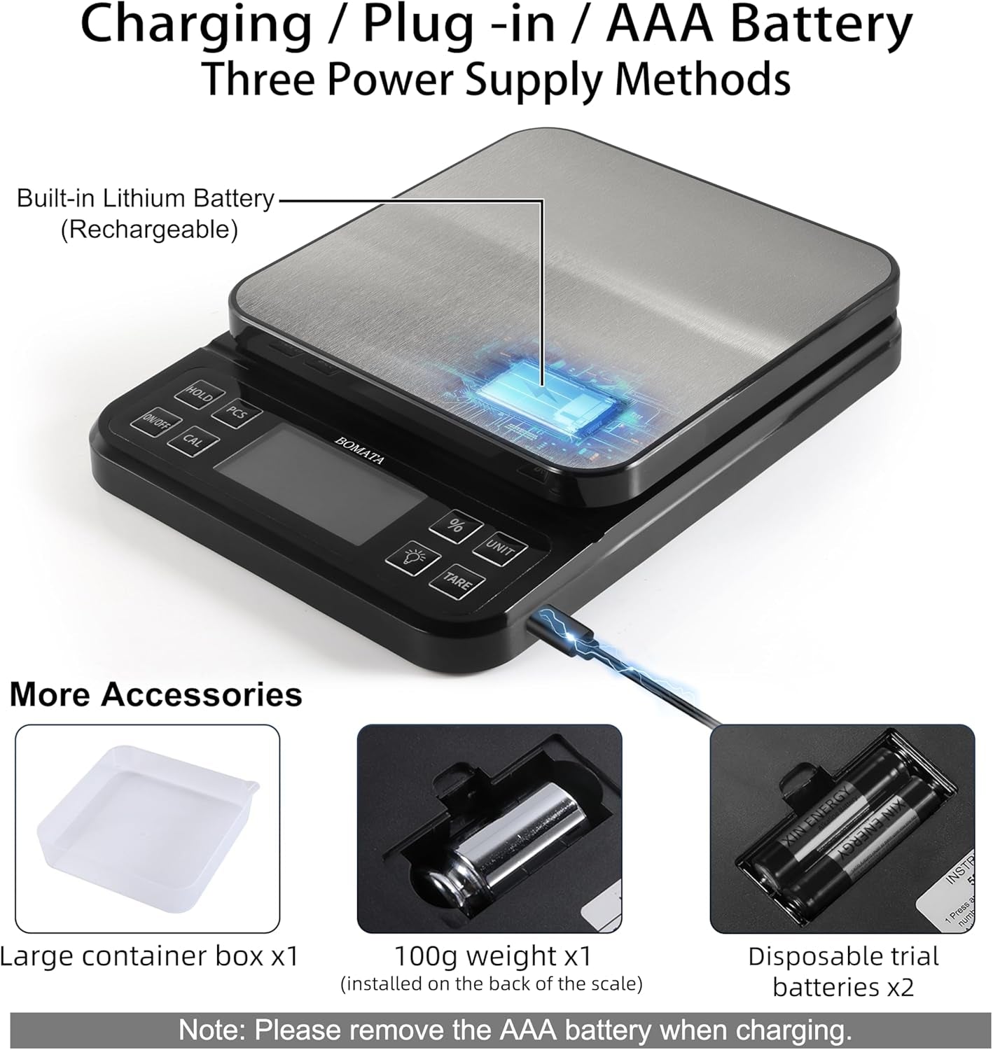 large-kitchen-scale-0-1g-0-001oz-high-precision-11lb-bakery-scale-percentage-function-usb-rechargeable-full-view-angle-lcd-with-backlight-stainless-steel-pan