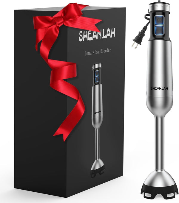 1000W Powerful Immersion Blender Handheld, 2026 New Update Hand Blender with 25-Speed, Scratch-Resistant Corded Hand Mixer with Heavy-Duty Copper Brushless Motor and Gift Box1