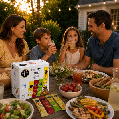 Powder Drink Mix Packets, Iced Tea Variety 1 Pack, 44 Count, Singles Stix on the Go, Refreshing Sugar Free Water Flavorings5