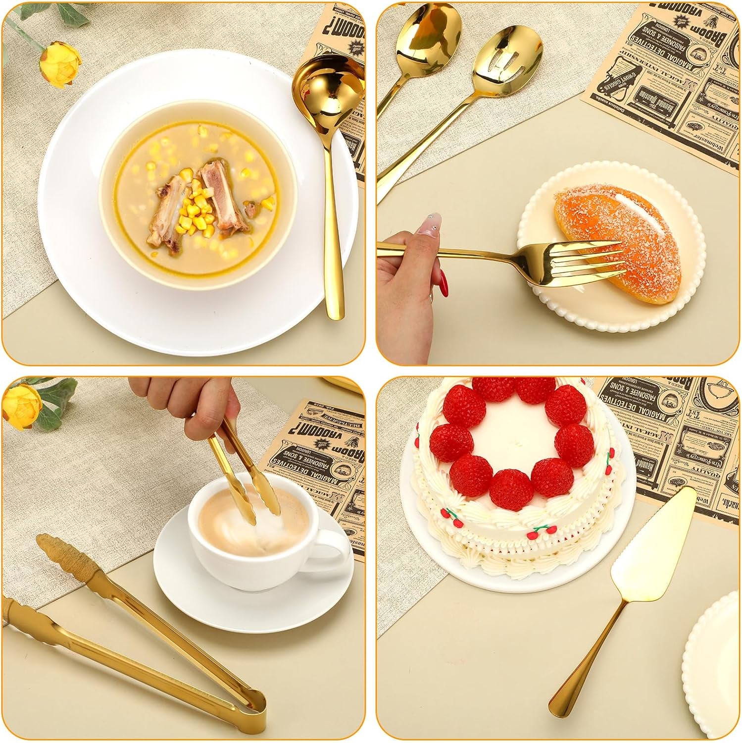 12-pieces-gold-serving-utensils-stainless-steel-cooking-utensils-set-include-serving-spoons-slotted-spoons-forks-2-sizes-tongs-soup-ladle-and-pie-cake-server-for-kitchen-restaurants-buffet