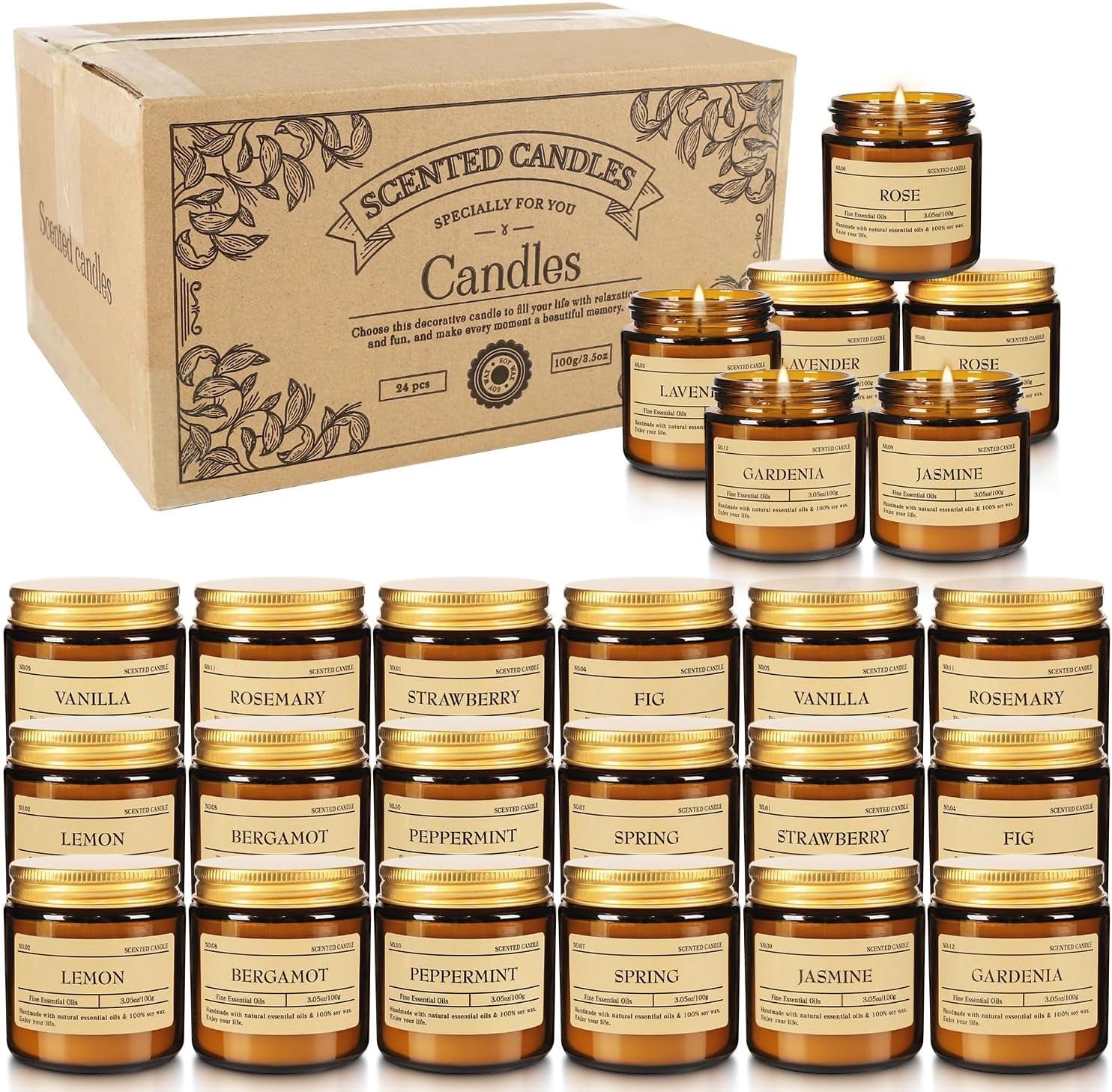 scented-candle-set-24-pack-3-05oz-each-aromatherapy-candles-with-essential-oils-smokeless-soy-wax-candles-in-12-scents-gift-for-women-mom-valentine-mothers-day-christmas-birthday