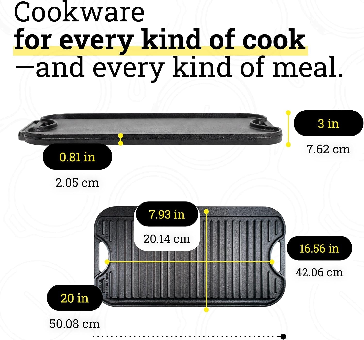 pro-grid-reversible-grill-griddle-pfas-free-20-x-10-5-inches-dual-sided-reversible-cast-iron-grill-griddle-double-burner-even-heat-distribution-non-toxic-cookware